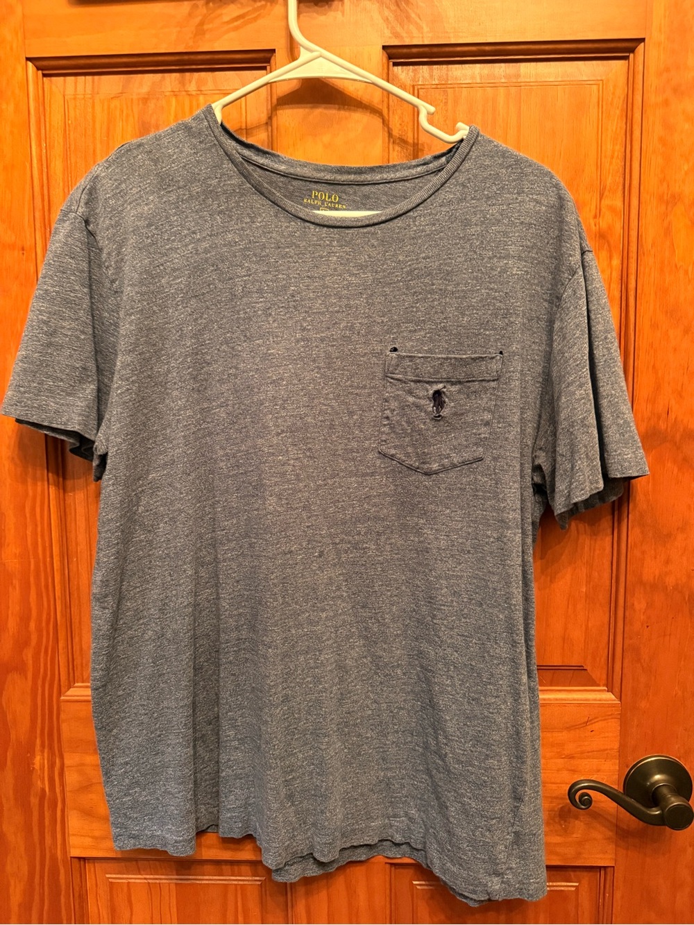 Polo by Ralph Lauren Heather Slate Blue Short Sleeve Pocket Tee
